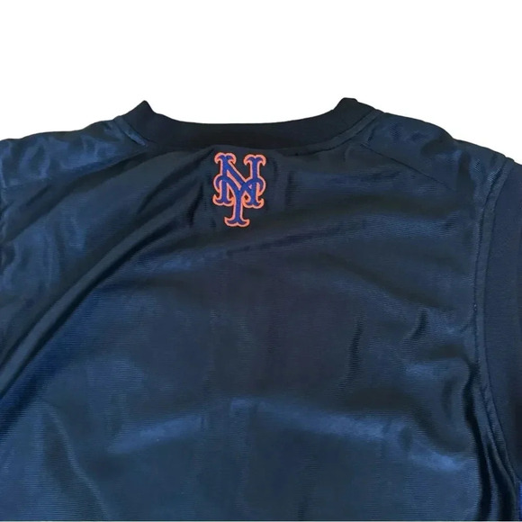 Nike Boys MLB Mets Black Blue Top Tee Reversible Muscle Sports Sleeveless Logo L - Picture 6 of 15